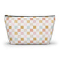 Pastel checkered Accessory Pouch w T-bottom