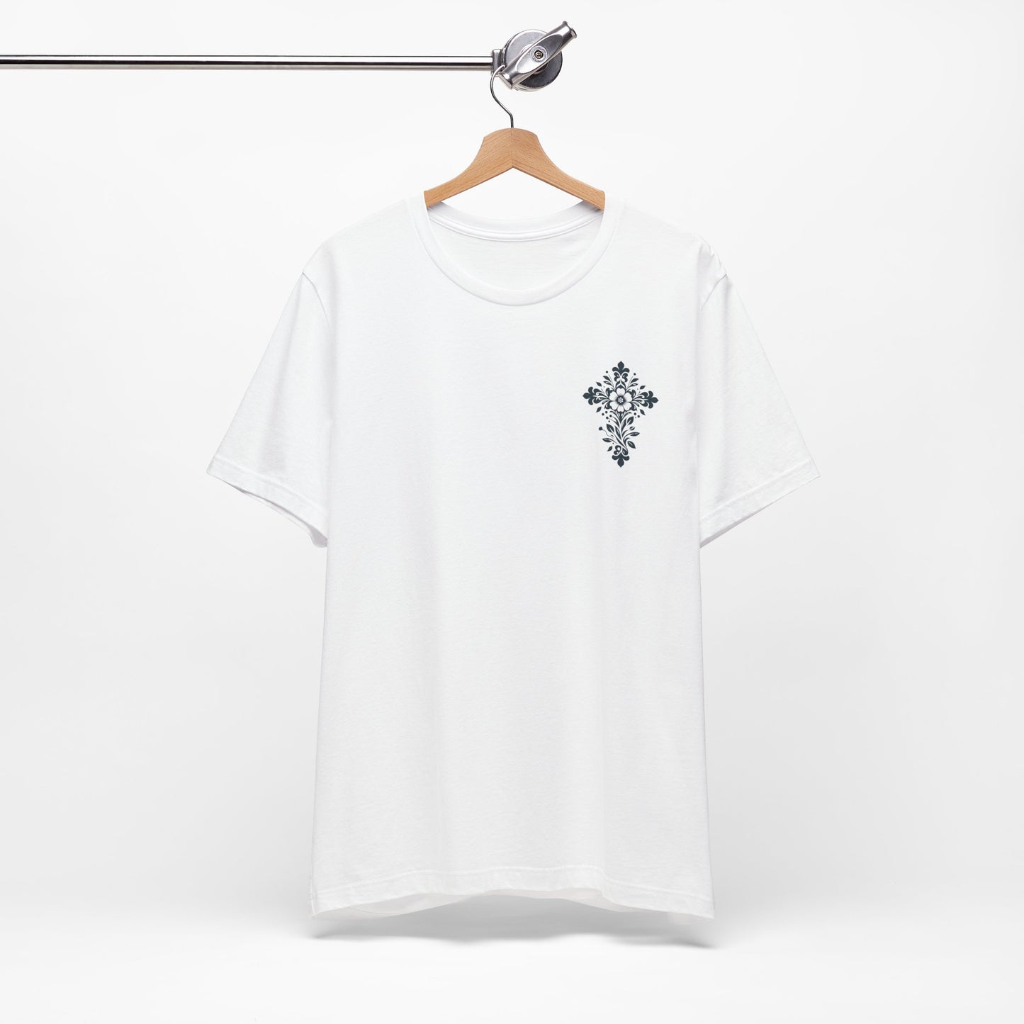 Floral cross Short Sleeve Tee