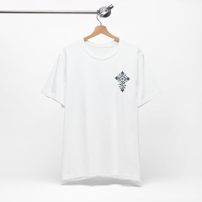 Floral cross Short Sleeve Tee