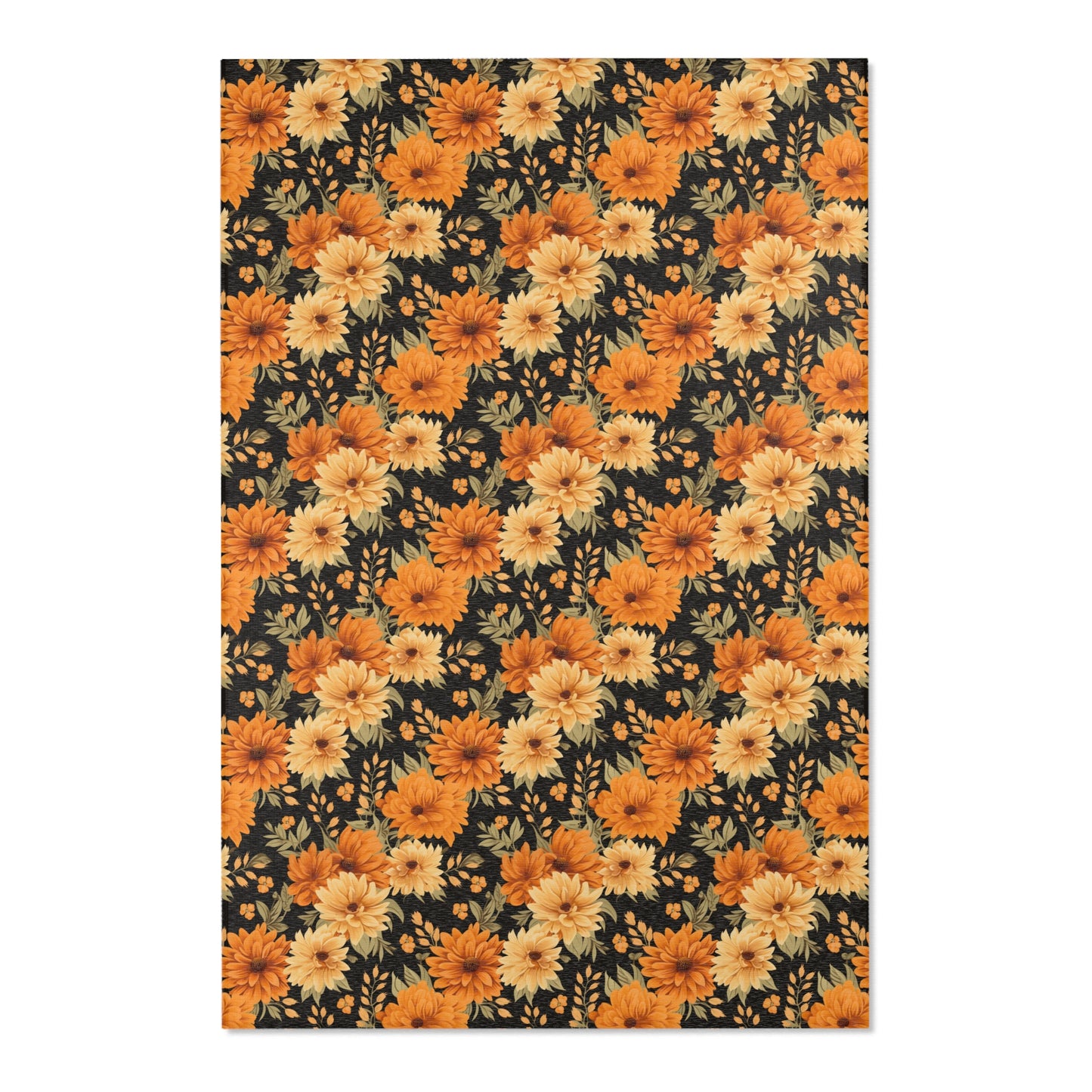 Fall floral Area Rugs