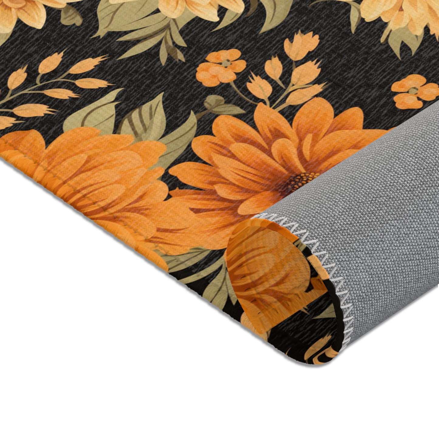 Fall floral Area Rugs