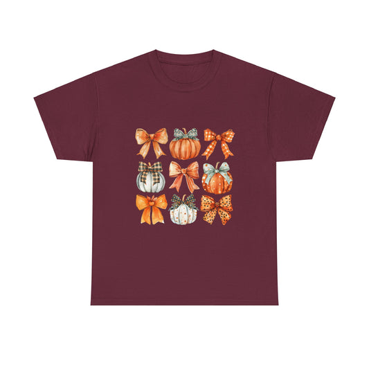 Pumpkin bow tee