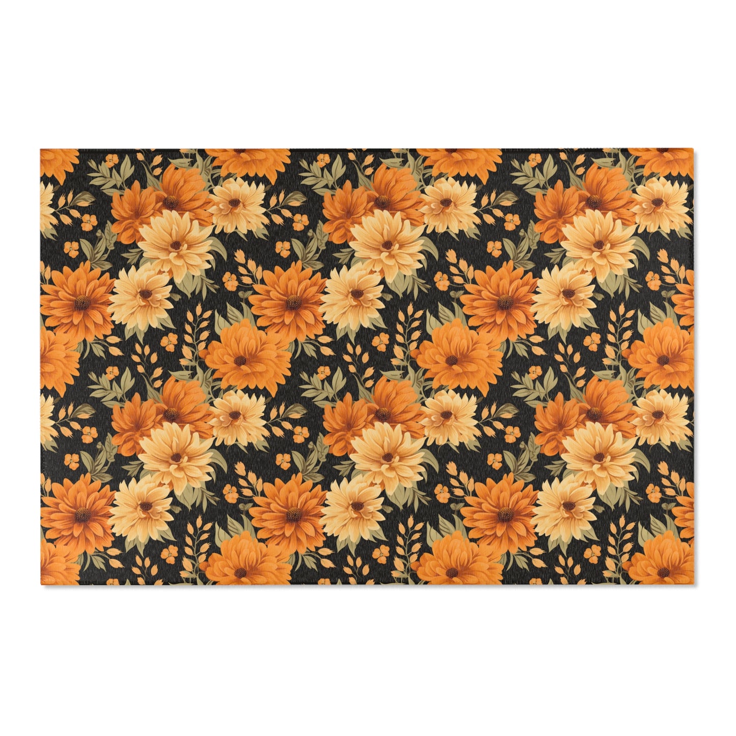 Fall floral Area Rugs