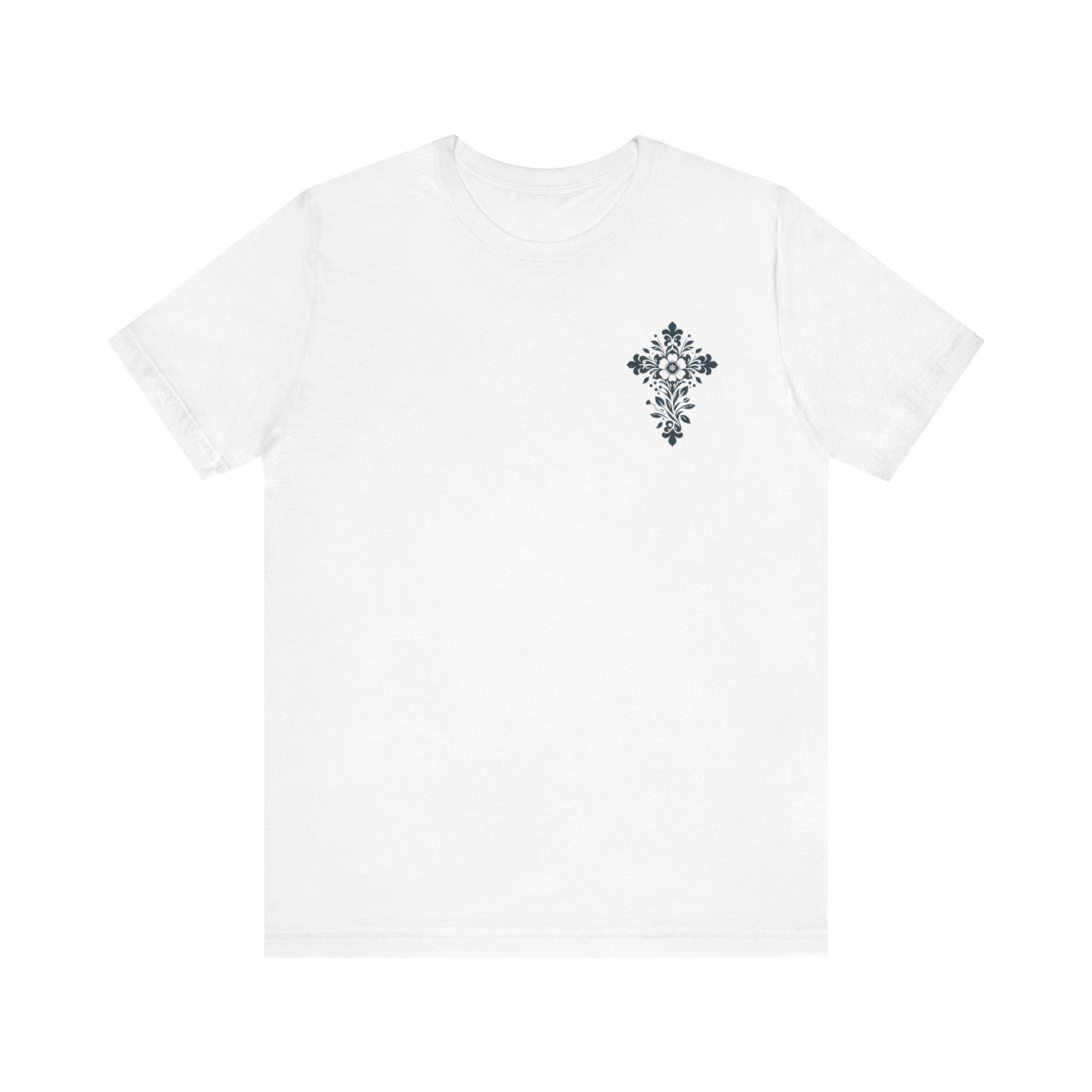 Floral cross Short Sleeve Tee