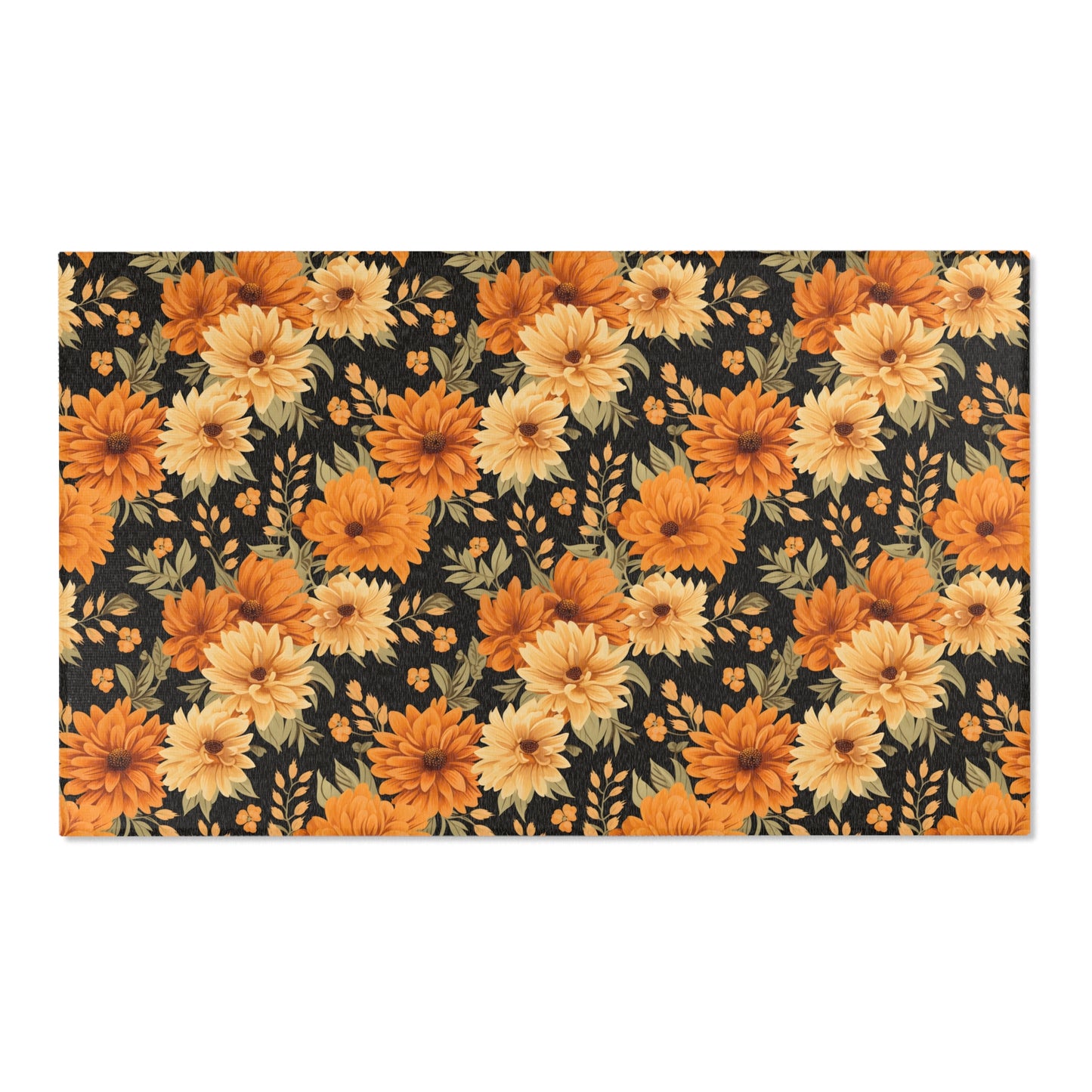 Fall floral Area Rugs