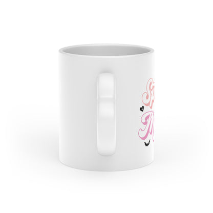 Spooky Mama heart handle mug