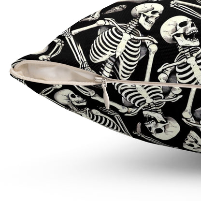 Sassy skeleton Square Pillow