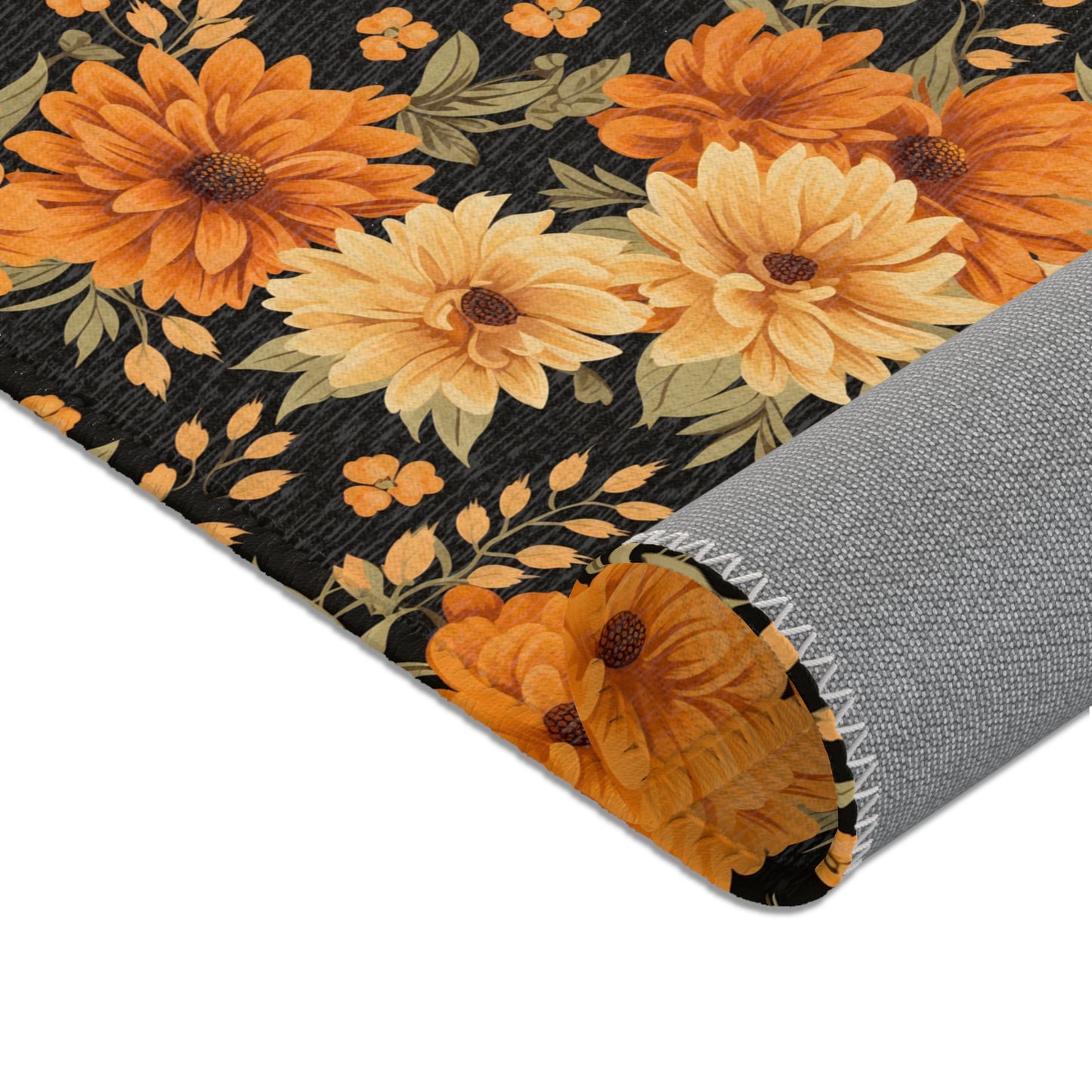 Fall floral Area Rugs