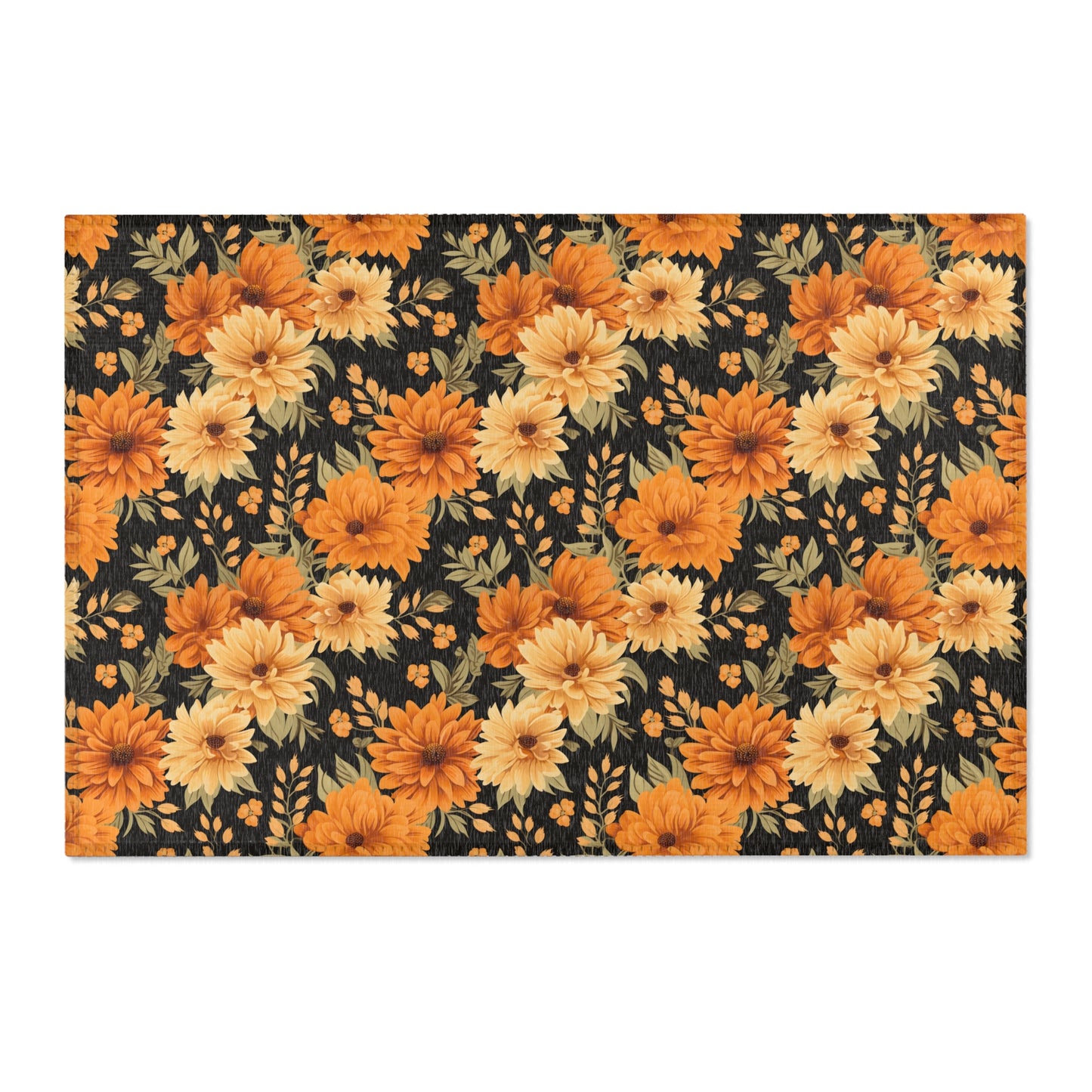 Fall floral Area Rugs