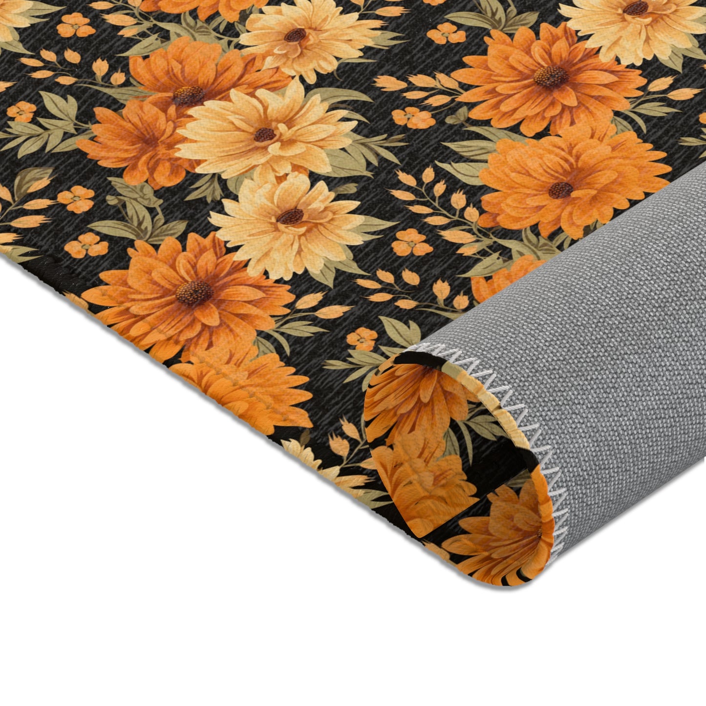 Fall floral Area Rugs